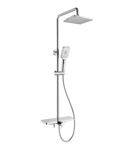 COLONNE DE DOUCHE CHROME BUKANE-SILVER-CARRE