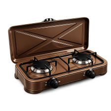 PLAQUE DE CUISSON A GAZ FROMATIC FREC2MA3 2 FEUX MARRON