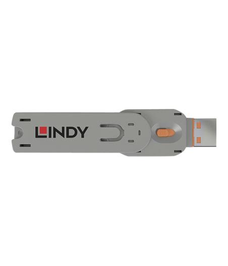 CABLE SECURITE LINDY CLA© POUR BLOQUEUR DE PORT USB TYPE