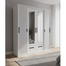 ARMOIRE FER W004 4PORTES COULISSANTES BLANCHE