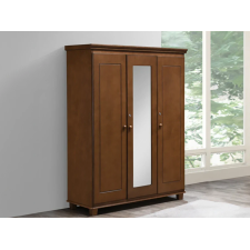 ARMOIRE BOIS MARVIN WARDROBE3D 3 PORTES 5 ETAGERES 1 MIROIR