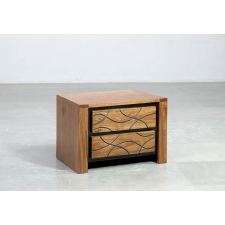 TABLE DE CHEVET EN BOIS TAHITI BEDSIDE 2 TIROIRS