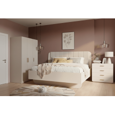 CHAMBRE A COUCHER COMPLETE LORENZ - 1 LIT 160X200 - BEIGE