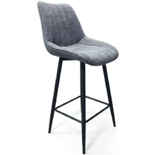 CHAISE DE BAR MHB-234 REVETEMENT TISSU GRIS
