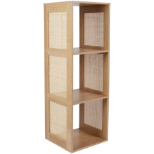 BIBLIOTHEQUE BALI EN BOIS HD0245 3 ESPACES DE RANGEMENT
