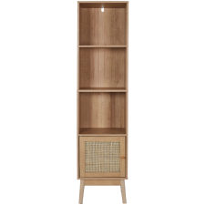 BIBLIOTHEQUE BALI EN BOIS HD0225 3 ETAGERES 1 PORTE