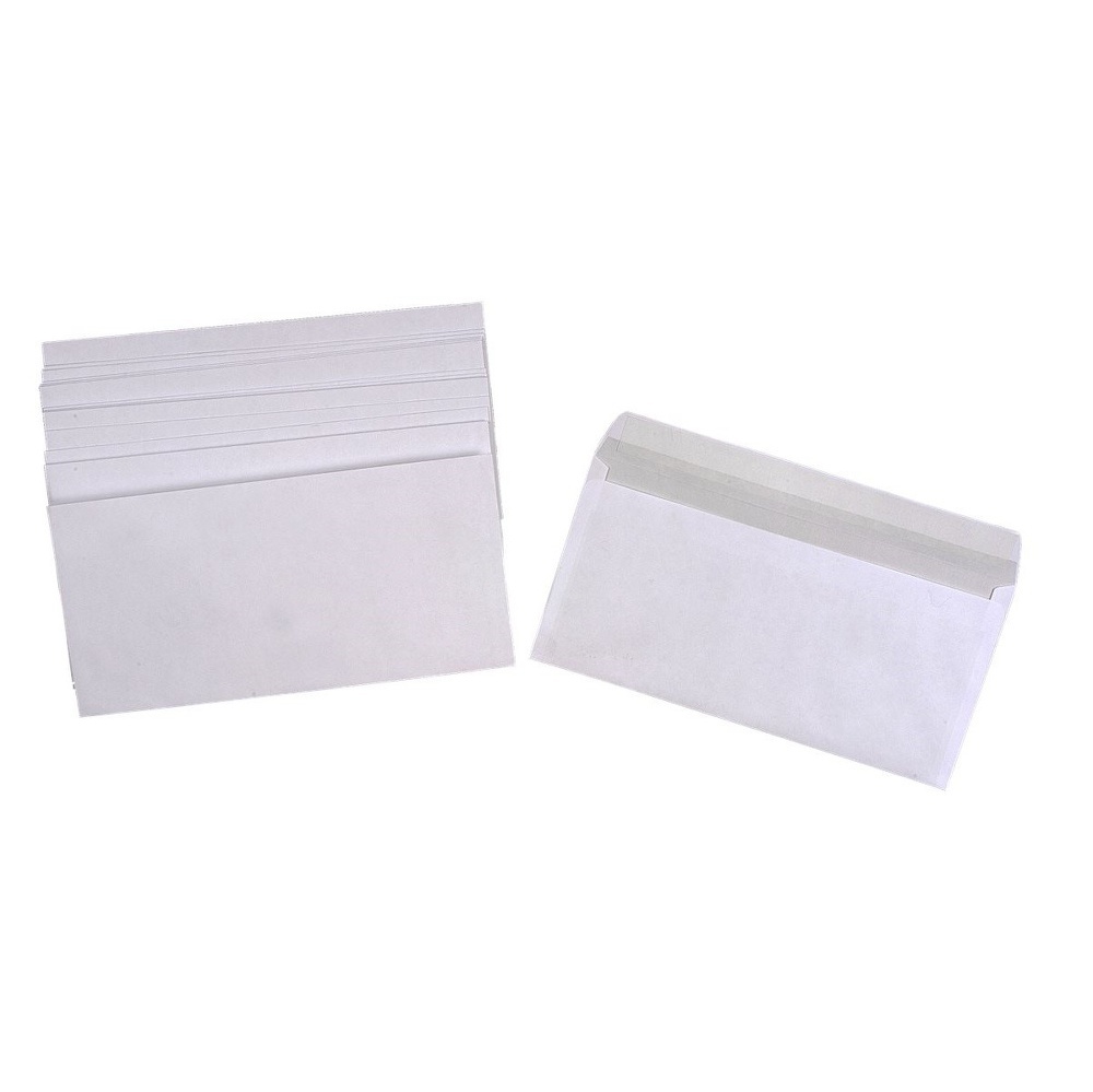 500 Sachets à soufflets en papier kraft blanc 23 + 8 x 48 cm