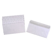 ENVELOPPES BLANCHES 110 X 220  SANS FENÊTRE BOITE DE 500