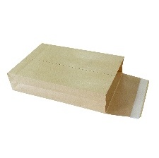 POCHETTES KRAFT ARMÉ BRUN 280X365 AVEC SOUFFLETS TRADITIONNELS DE 70 MM PAQUET DE 50