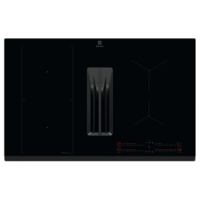 PLAQUE DE CUISSON ASPIRANTE A INDUCTION ELECTROLUX KCC8344 4 FEUX AVEC HOTTE NOIR