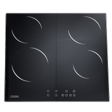 PLAQUE DE CUISSON VITROCERAMIQUE COOKS PR6040ET-T1 4 FEUX NOIR