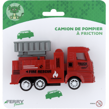 CAMION DE POMPIER A FRICTION FERRY 12CM 3ANS+