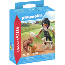FERMIERE AVEC CHEVRE ET CHEVREAU PLAYMOBIL 71759 DES 3ANS