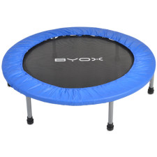 TRAMPOLINE DE FITNESS BYOX 96CM NOIR BLEU