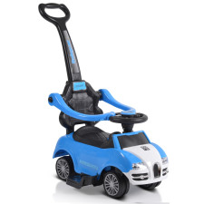 VOITURE A POUSSER RIDER MONI 2 EN 1 BLEUE 2ANS+