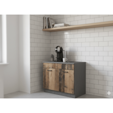 BUFFET BAS POUR CUISINE MARIA - 1 METRE - 2 PORTES - MATERA