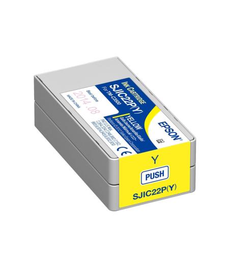 CARTOUCHE D'ENCRE EPSON 2LB SJIC22P Y INK CARTRIDGE YELLOW