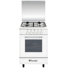 GAZINIERE FROMATIC FC554G5WH.I 4 FEUX GAZ ET FOUR GAZ 50X50 BLANC