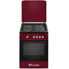 GAZINIERE FROMATIC FC554G5RB.I 4 FEUX GAZ ET FOUR GAZ BORDEAU