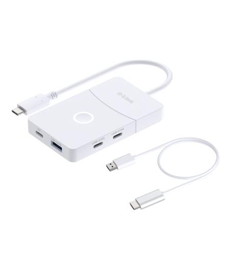 STATION D'ACCUEIL D-LINK DUP 501 USB-C 5 EN 1 BLANC