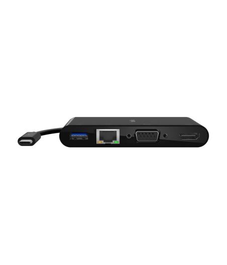 ADAPTATEUR MULTIPORTS BELKIN AVC005BTBK USB-C HDMI VGA USB-A
