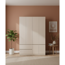 ARMOIRE C24-4 6 PORTES 2 TIROIRS 1600X2400X600 GRIS FONCE