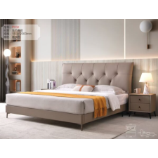 LIT 160X200 AVEC SOMMIER 923 GRIS CUIR