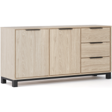 BUFFET SAFIR 2 PORTES 3 TIROIRS 168X85X47CM BOIS CLAIR