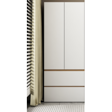 ARMOIRE 232 BOIS 2 PORTES 2 TIROIRS 800x2000x500