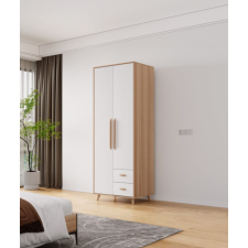 ARMOIRE 8019-2 BOIS 2 PORTES 2 TIROIRS 800x2000x500