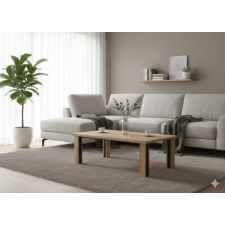 TABLE BASSE SELIM 126x65x43  CHENE