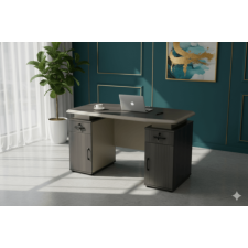 BUREAU 6112- 2 CAISSONS 2 TIROIRS 120X60X75CM GRIS