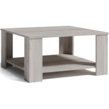 TABLE BASSE CARREE LISA 80X80X40CM GRISE