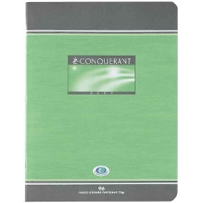 CAHIER GRANDS CARREAUX 96 PAGES 170x220 