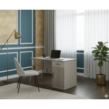 BUREAU 214 1CAISSON 1 TIROIR 140X60X750 BLANC