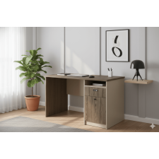 BUREAU 1205 AVEC COFFRE-FORT INTEGRE 120X60X75CM EFFET BOIS