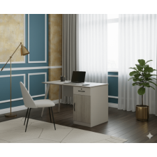 BUREAU 212 120X60X75 1 PORTE 1 TIROIR A CLE BEIGE