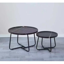TABLE BASSE 2 EN 1 M03 GIGOGNE 50X50X38 / 70X70X43 NOIR