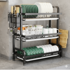 EGOUTTOIR D251125-2 3 ETAGES 53X23.2X59 ACIER INOXYDABLE