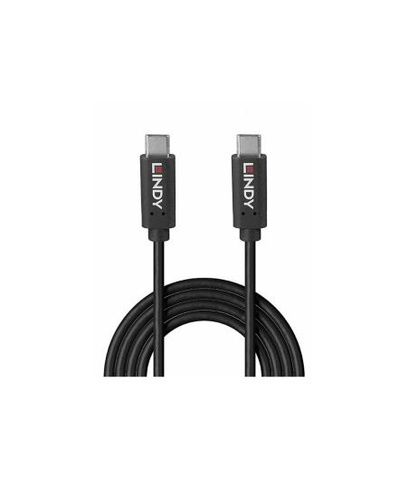 CABLE LINDY 0.5M USB 3.2 TYPE C 20GBPS