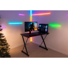 BUREAU GAMING GD-002A EN ACIER ROUGE ET NOIR