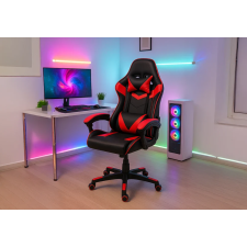 FAUTEUIL GAMING DJ-2319 EN SIMILI-CUIR ROUGE ET NOIR