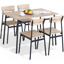 ENSEMBLE TABLE A MANGER DK-TC-13124-0001 CHENE ET NOIR