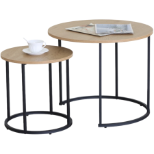 TABLES BASSES GIGOGNES SF-CT-12812-0003 CHENE ET NOIR