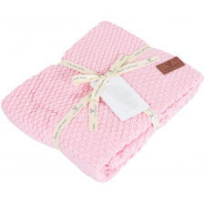 COUVERTURE TRICOTEE CANGAROO 80X100CM ROSE