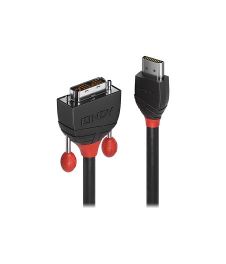 LINDY CA¢BLE HDMI VERS DVI-D BLACK LINE