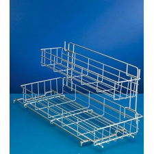 PANIER COULISSANT LIMPIO POLYTHERM 2 ETAGES ARGENT