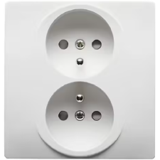 DOUBLE PRISE 3 BORNES BLANC