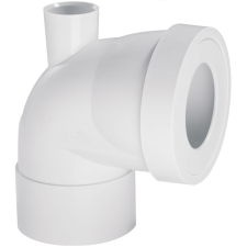 PIPE COURTE COUDEE FEMELLE D40 MM BLANC