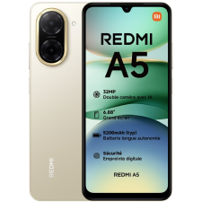 SMARTPHONE XIAOMI REDMI A5 6,88POUCES 4GO/128GO 32MP 5200MAH OR